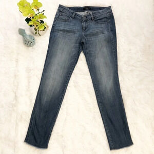 Ann Taylor | Slim Boyfriend Jeans with Raw Hem